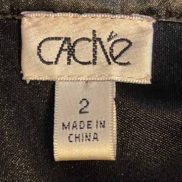 Cache Y2K Glam 90's Black White Sequin Mini Cocktail Party Dress Size 2 - Picture 6 of 10